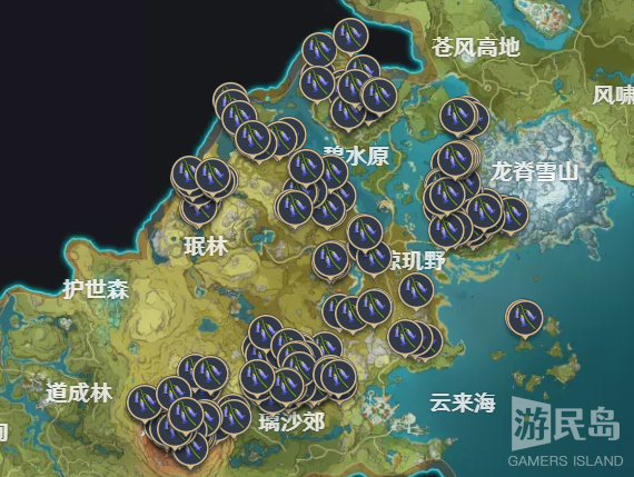 琉璃袋分布图