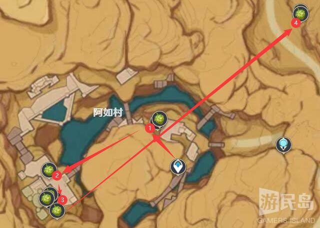阿如村枣椰采集路线