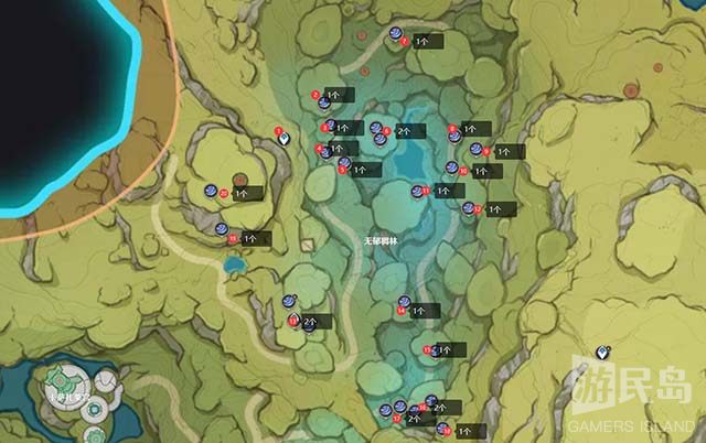 无郁稠林地区路线